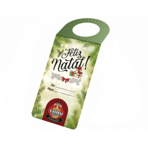 Tag Para Garrafa Couchê 250g 55x125mm 4x0 Verniz Total Frente Faca Padrão 